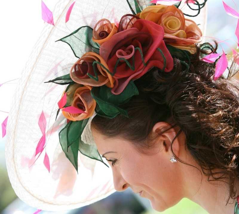An extravagant Ladies Day hat